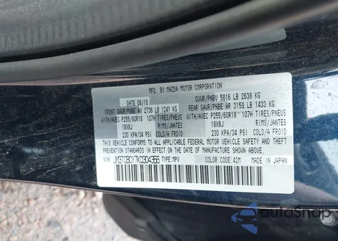 2019 Mazda Cx-9 Touring from USA, damaged, VIN JM3TCBCY7K0304356